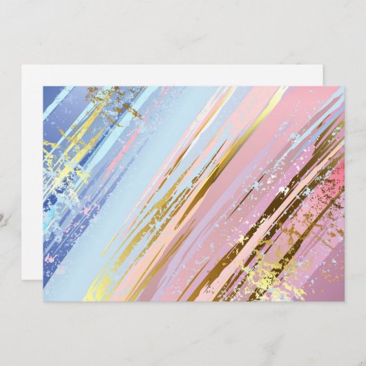 Getextureerde roze achtergrond programmakaart (Voorkant / Achterkant)