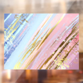 Getextureerde roze achtergrond raamsticker (Vel 2)