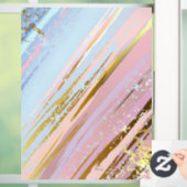 Getextureerde roze achtergrond raamsticker (Huis)