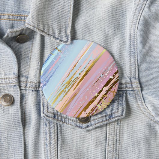 Getextureerde roze achtergrond ronde button 4,0 cm (In situ)