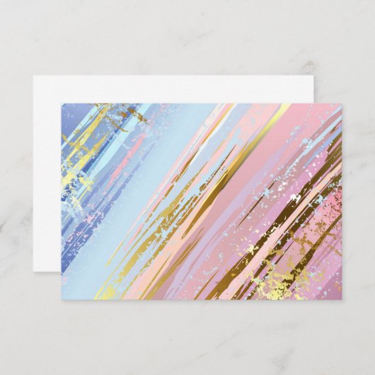 Getextureerde roze achtergrond RSVP kaartje (Voorkant / Achterkant)