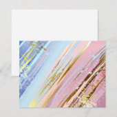 Getextureerde roze achtergrond RSVP kaartje (Voorkant / Achterkant)