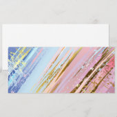 Getextureerde roze achtergrond save the date (Voorkant / Achterkant)