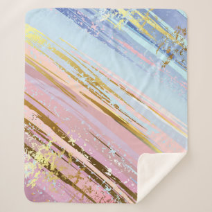 Getextureerde roze achtergrond sherpa deken