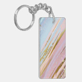 Getextureerde roze achtergrond sleutelhanger (Voorkant Links)