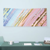 Getextureerde roze achtergrond spandoek (Beurs)