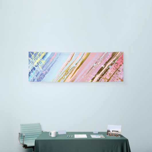 Getextureerde roze achtergrond spandoek (Beurs)