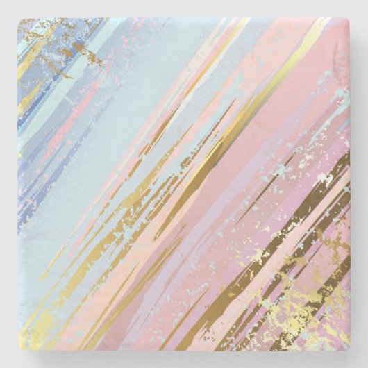 Getextureerde roze achtergrond stenen onderzetter (Voorkant)