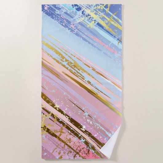 Getextureerde roze achtergrond strandlaken (Voorkant)