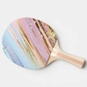 Getextureerde roze achtergrond tafeltennisbatje (Zijkant)