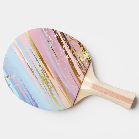 Getextureerde roze achtergrond tafeltennisbatje (Zijkant)