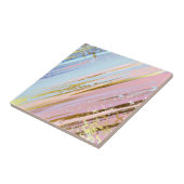 Getextureerde roze achtergrond tegeltje (Zijkant)