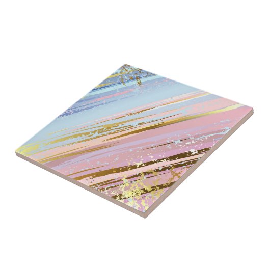 Getextureerde roze achtergrond tegeltje (Zijkant)