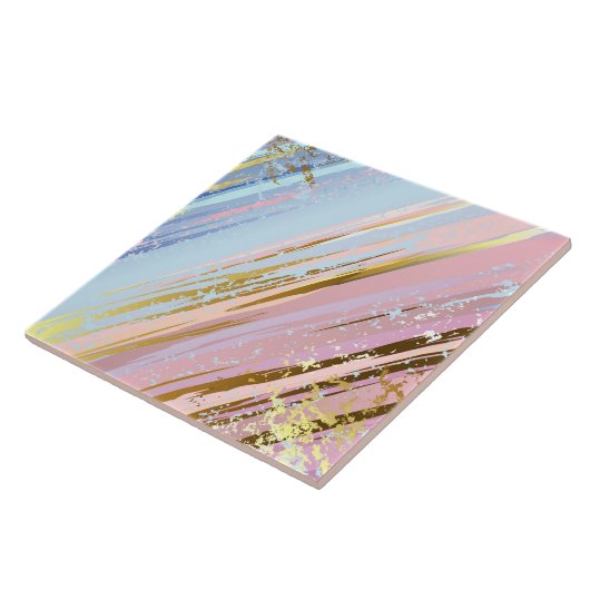 Getextureerde roze achtergrond tegeltje (Zijkant)