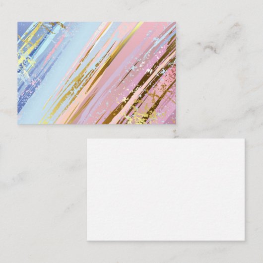 Getextureerde roze achtergrond visitekaartje (Voorkant / Achterkant)