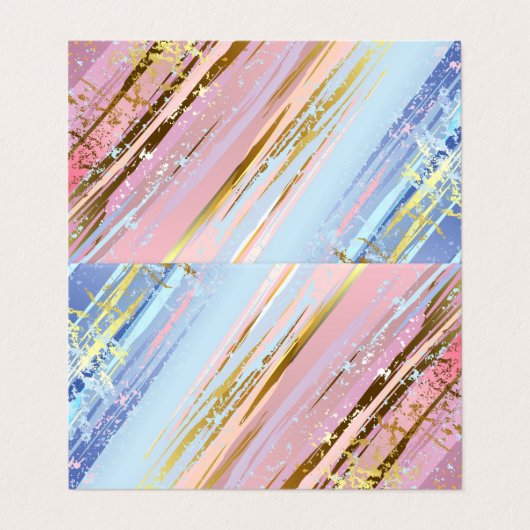 Getextureerde roze achtergrond visitekaartje (Buitenkant ongevouwen)