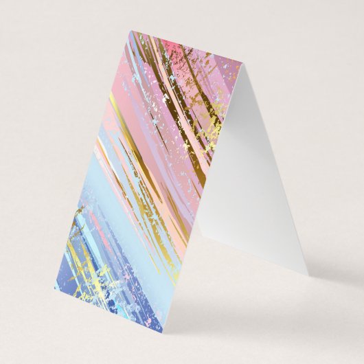 Getextureerde roze achtergrond visitekaartje (Achterkant)