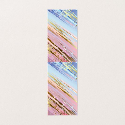 Getextureerde roze achtergrond visitekaartje (Buitenkant ongevouwen)