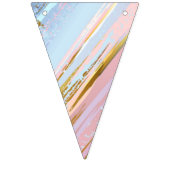 Getextureerde roze achtergrond vlaggetjes (Eerste vlag)