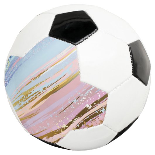 Getextureerde roze achtergrond voetbal (Drie kwart)