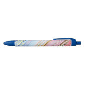 Getextureerde roze achtergrond zwarte inkt pen (Bovenkant)