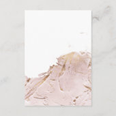 getextureerde roze gouden namaakfolie Details Informatiekaartje (Achterkant)