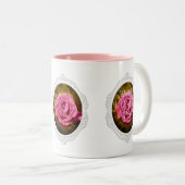 Getextureerde roze roze Moederdag Mok (Voorkant rechts)