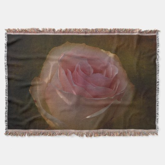 Getextureerde roze roze roodbruin deken (Voorkant)
