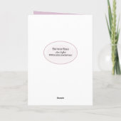 getextureerde roze voor vriend bedankt kaart (Achterkant)