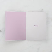 getextureerde roze voor vriend bedankt kaart (Binnen)