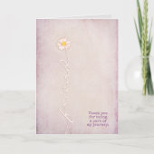 getextureerde roze voor vriend dank je kaart (Voorkant)