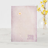 getextureerde roze voor vriend dank je kaart (Gele Bloem)