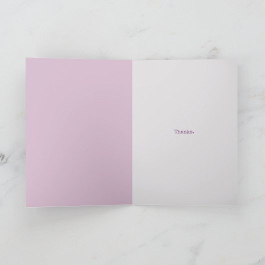 getextureerde roze voor vriend dank je kaart (Binnen)