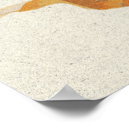 getextureerde schelpen poster (Hoek)