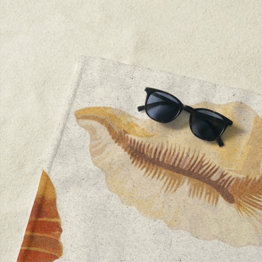 getextureerde schelpen strandlaken (In situ)