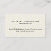 Getextureerde tekens (licht) / Expressief Visitekaartje (Achterkant)