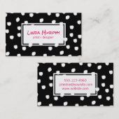 Getextureerde tekens (wit) / Expressief Visitekaartje (Voorkant / Achterkant)