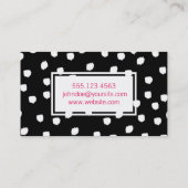 Getextureerde tekens (wit) / Expressief Visitekaartje (Achterkant)