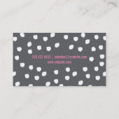 Getextureerde tekens (wit) / Expressief Visitekaartje (Achterkant)