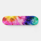 Getextureerde Tie Dye Persoonlijk Skateboard (Horizontaal)