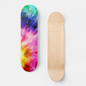Getextureerde Tie Dye Persoonlijk Skateboard (Voorkant)