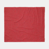 Getextureerde Tomaat Rood Custom Fleece Deken (Voorkant (Horizontaal))