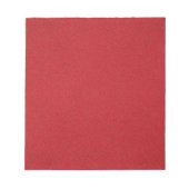 Getextureerde Tomato Red Custom Notitieblok (Voorkant)