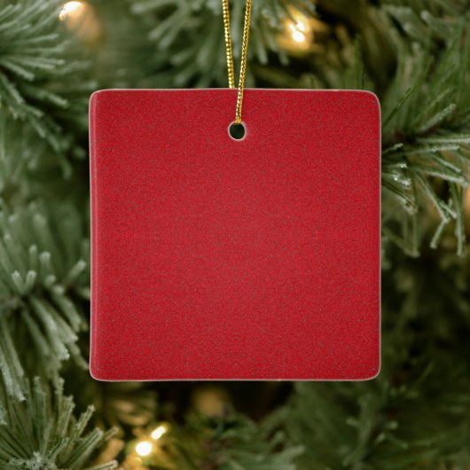 Getextureerde Tomato Red Custom Ornament (Boom)