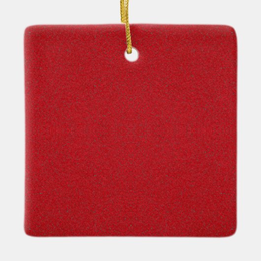 Getextureerde Tomato Red Custom Ornament (Voorkant)