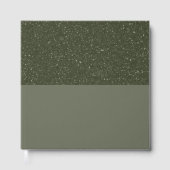 Getextureerde Top Folie gastenboek - Custom Moss G (Voorkant)
