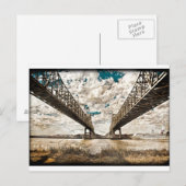 Getextureerde twin-span briefkaart (Voorkant / Achterkant)