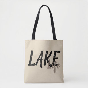 getextureerde typografie tote bag