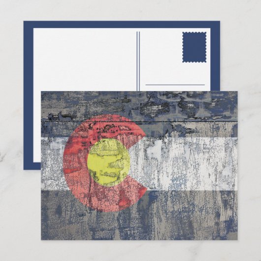 getextureerde wand van de colorado briefkaart (Voorkant / Achterkant)