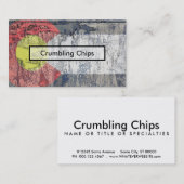 getextureerde wand van de colorado visitekaartje (Voorkant / Achterkant)